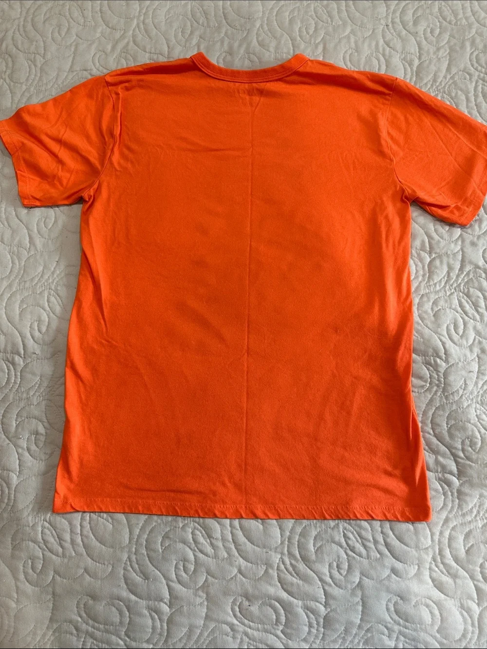 The Children's Place Bright Orange Tee with Blue Motocross Riders-Size XXL